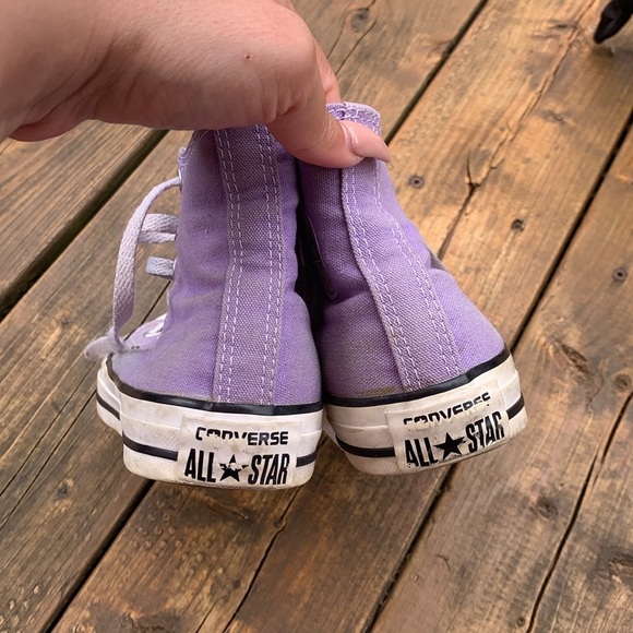 Converse Lavender High-Tops - Picture 4 of 6